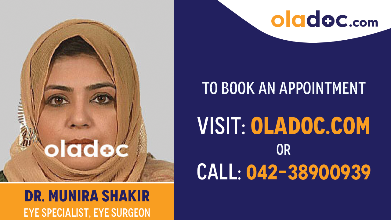 Book appointment with Dr. Munira Shakir- best Eye Specialist Karachi